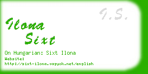 ilona sixt business card